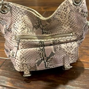 Colehaan faux snake skin bag